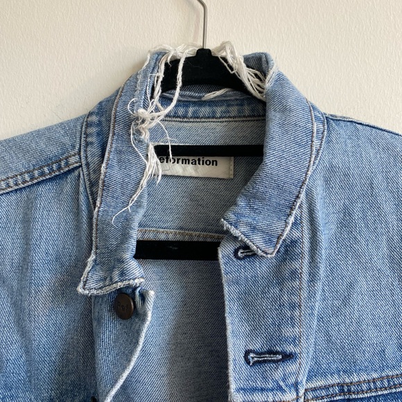 Reformation slim fitting denim jacket - Picture 3 of 9